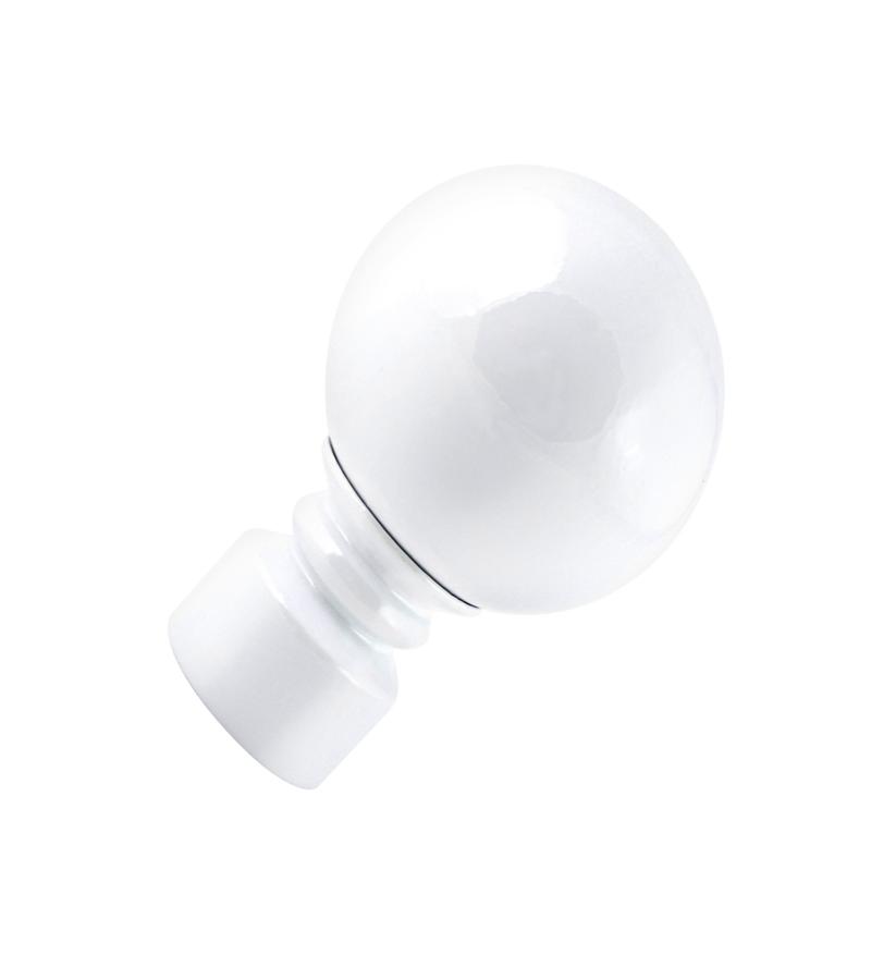 დაბოლოება საფარდე კარნიზის D19 Шар большой Белый