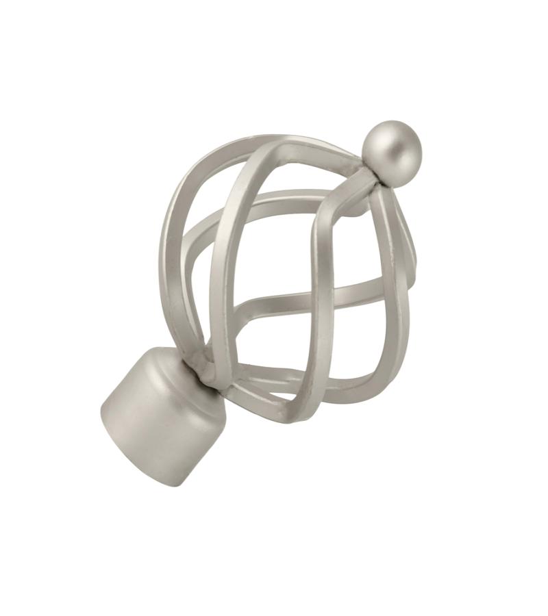 დაბოლოება საფარდე კარნიზის D25 Булава Сатин