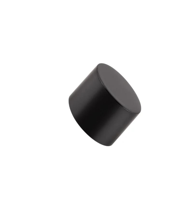 ხუფი საფარდე კარნიზის D19 Закругленная Черная