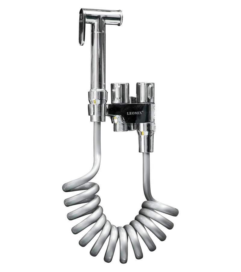 Bidet faucet LS-792 with hose Color: dark gray. LEOMIX