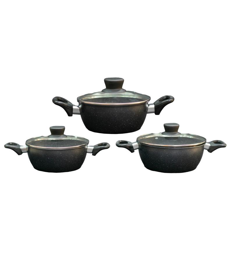 ქვაბის ნაკრები  WFWJ-241  ( 3 ცალი )  18*20*22 სმ  თავსახურით 