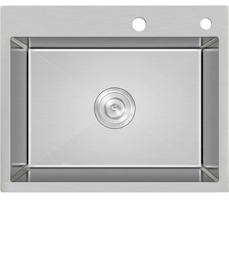 უჟანგავი ლით. ნიჟარა  ზომა: 60*45 1-ნი ჩასას. სიფონ. საწურით  (CHROME)  NYWY-24-4