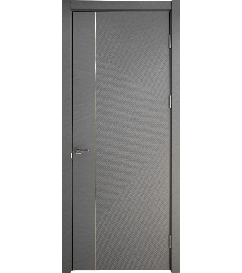 კარი  MDF  Соло-4  Молдинг Золото  ზომა. 80*2150  ფერი. ПВХ Дюна Темная