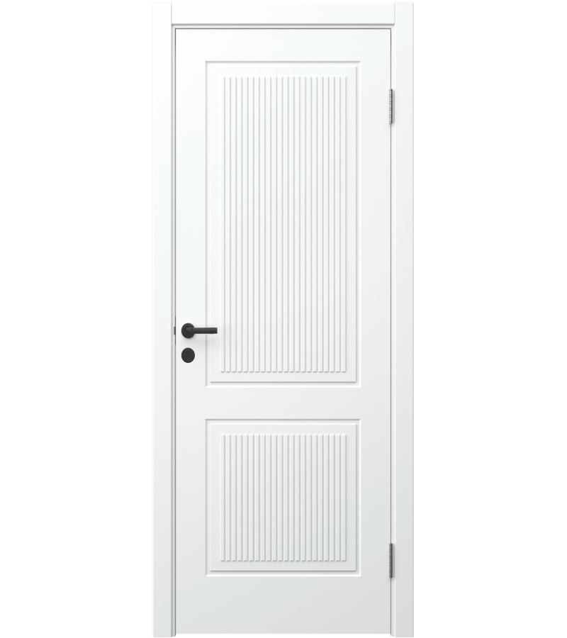 კარი  MDF  Скин-7Ф  ზომა. 80*2150  ფერი. 9003 Белая