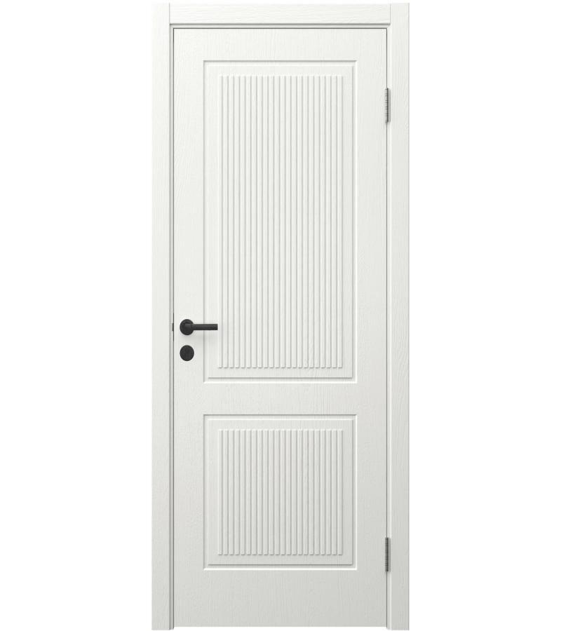 კარი  MDF  Монблан-2  ზომა. 80*2150  ფერი. 9003 Белая