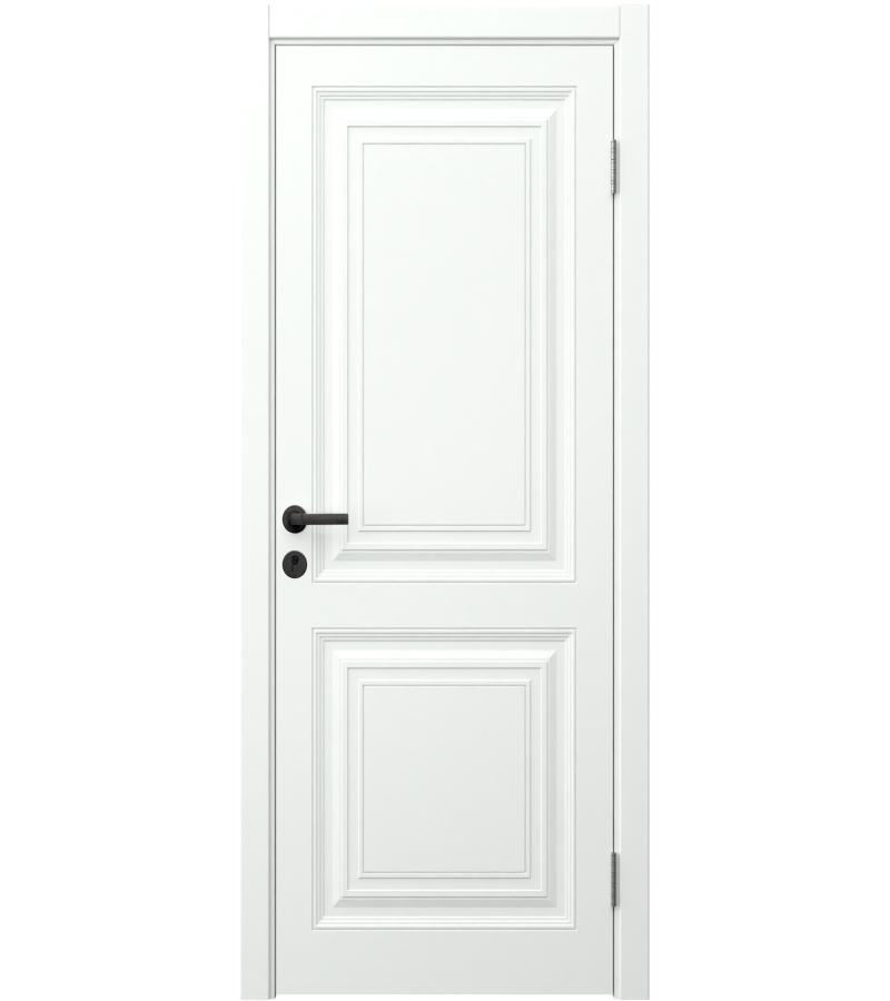 Door MDF Largo-2 size. 80*2150 color. 9003 Belaya