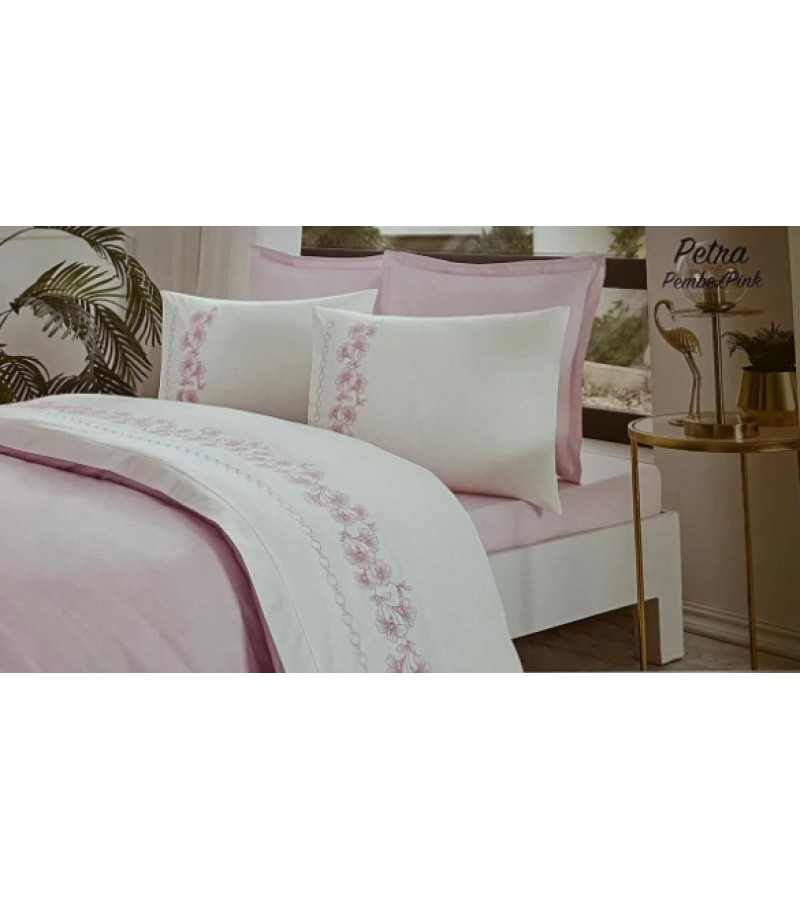 Комплект постельного белья BOUTIQUE на 2 года. Цвет PEMBE горький. OZDILEK