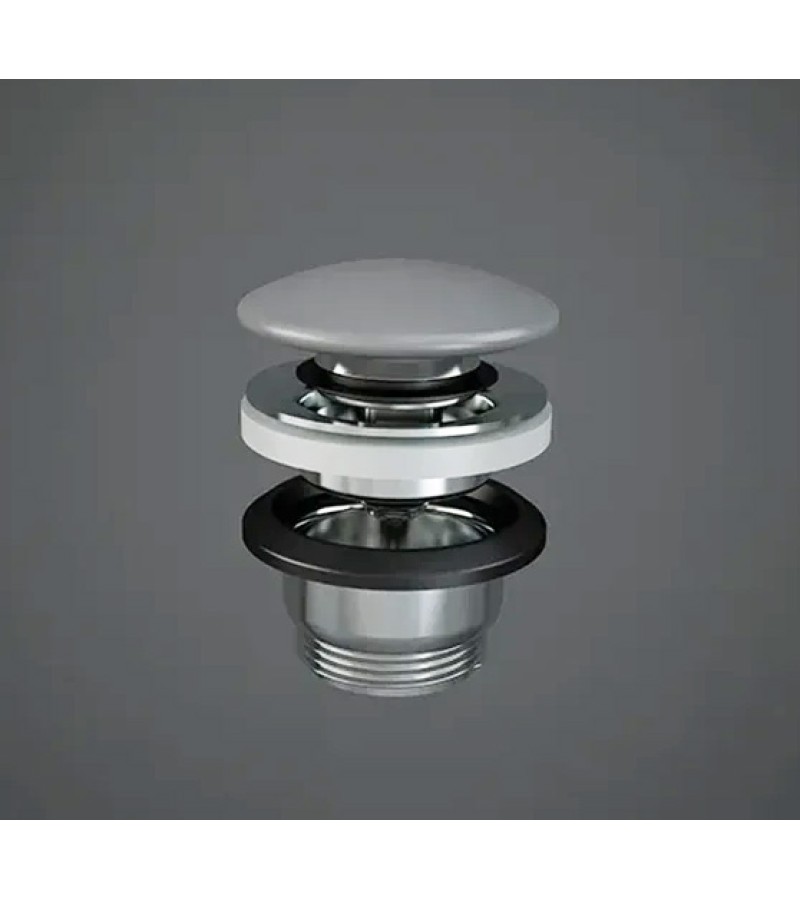 სიფონის კერამიკული თავი   POP-UP  WASTE  MAT GREY  DUO000503A   RAK CERAMICS