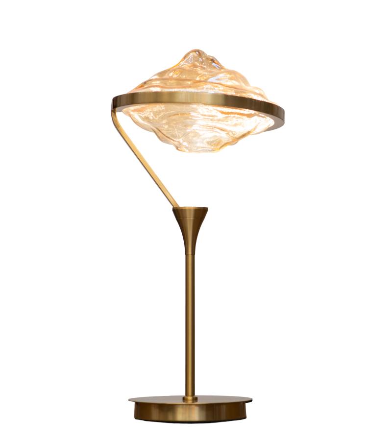 მაგიდის სანათი  GZMK-T442  ფერი: Copper + amer   LED/ 10W 