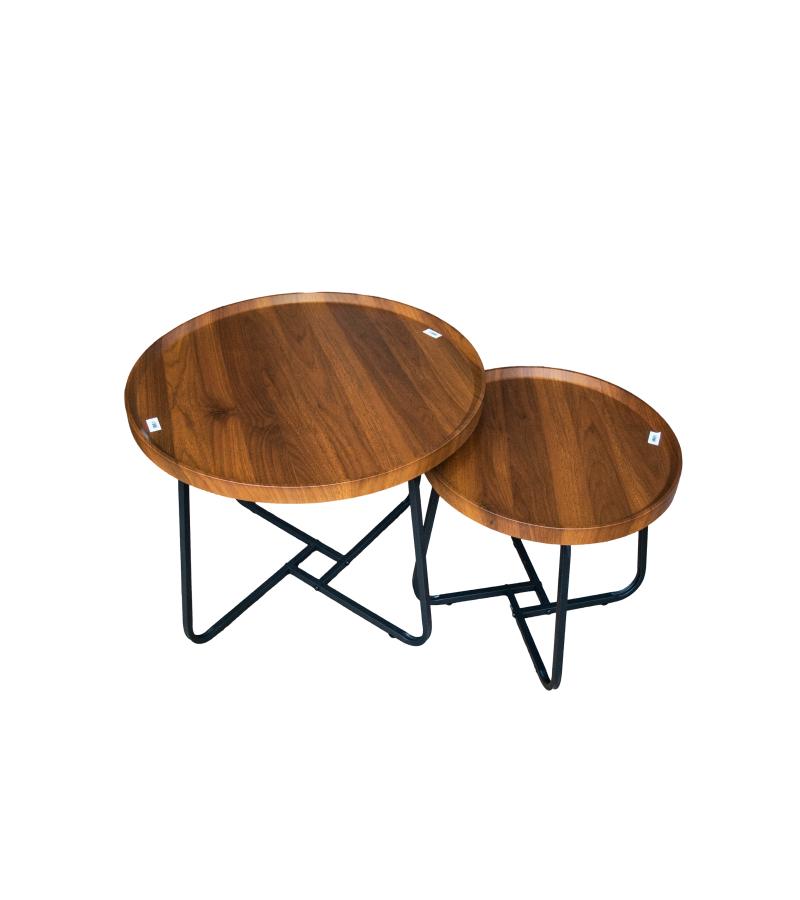 Журнальный столик (2 шт.) МДФ FSYK-602 Цвет: ДЕРЕВО