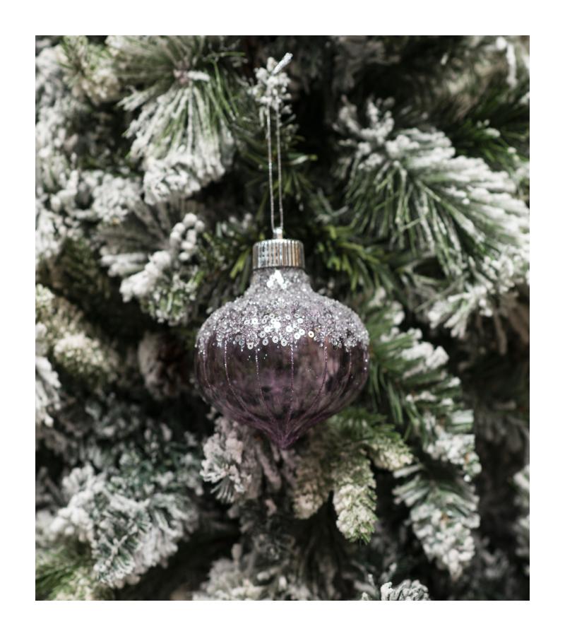 საახალწლო სათამაშო   ბურთულა  2ც  10სმ  LILI24-A24-10005LP10