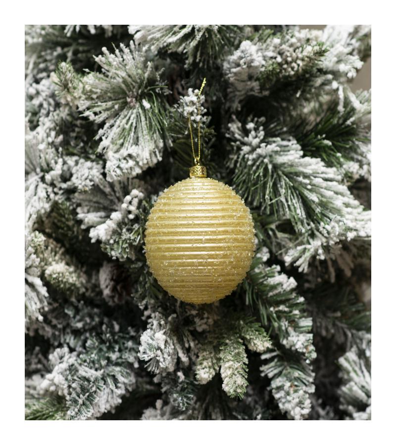 საახალწლო სათამაშო   ბურთულა  2ც  10 სმ  LILI24-A24-17060G10