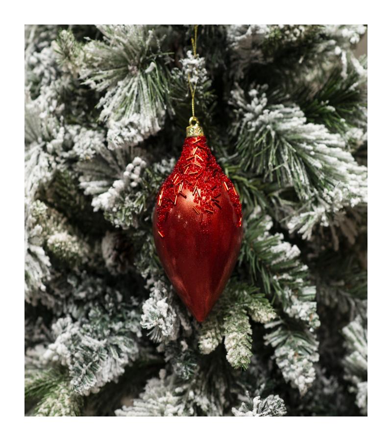 საახალწლო სათამაშო   ბურთულა  2ც  16 სმ  LILI24-A24-11064R10