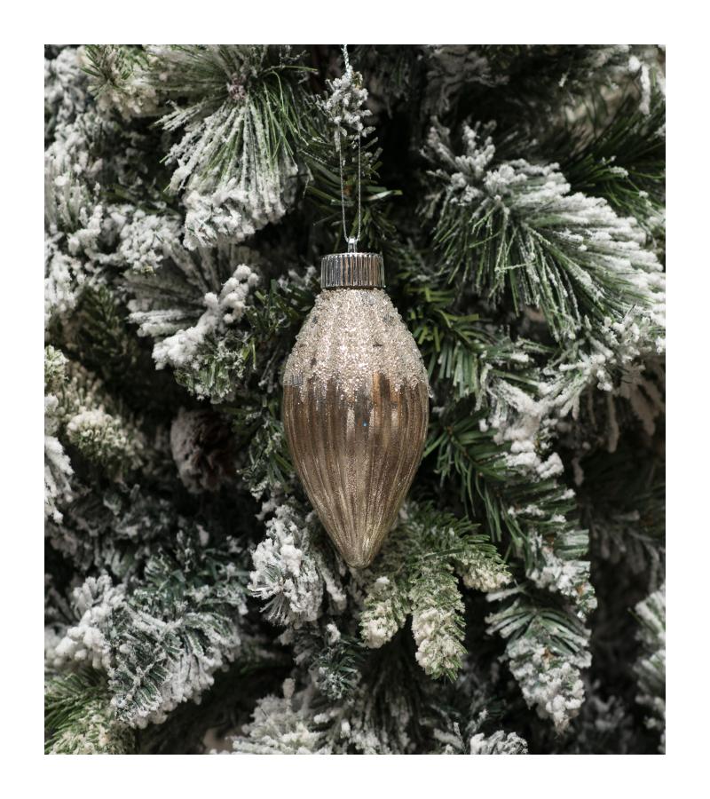 Новогодняя игрушка-шар 3 шт 12 см LILI24-A24-10015CH