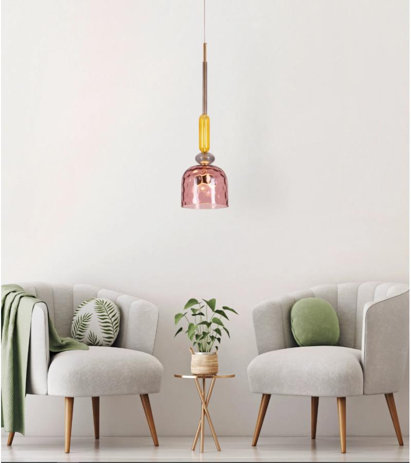 ჭაღი  ალუმინის   GZMXJ-7611B-1 ზომა:D20*H55cm ფერი: GOLD