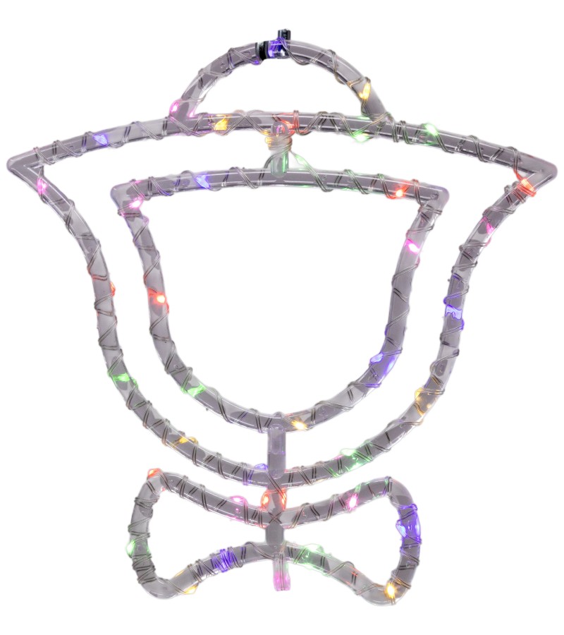 საშობაო სათამაშო განათებით  ზანზალაკი   MYDS-2428