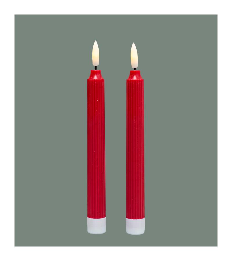 საახალწ. აქსესუარი სანთელი ( 2ც) ელემენზე  QJGY-F-SW19CM-2PCS  ზომა: 2.2*19სმ