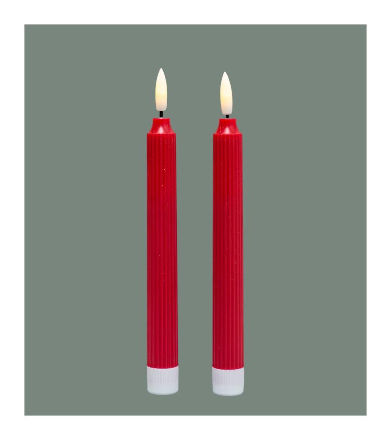 Новогодний аксессуар свеча (2 шт) на элементе QJGY-F-SW25CM-2PCS Размер: 2,2*25см