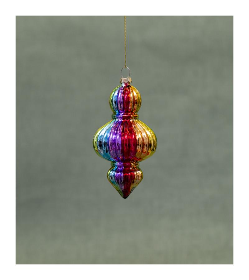 მინის საახალწლო სათამაშო HTSD-24546   ზომა 15*8*8   