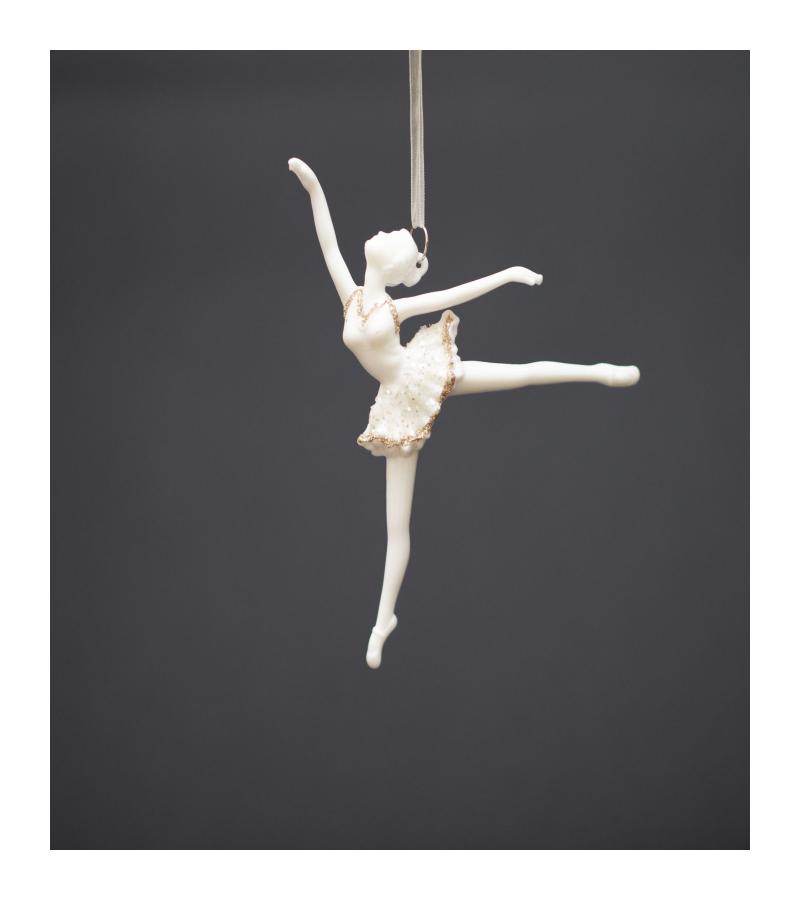 საახალწლო სათამაშო  ბალერინა   ZFSD-ZX263.264   ზომა: 13*16.5  8*16.5 
