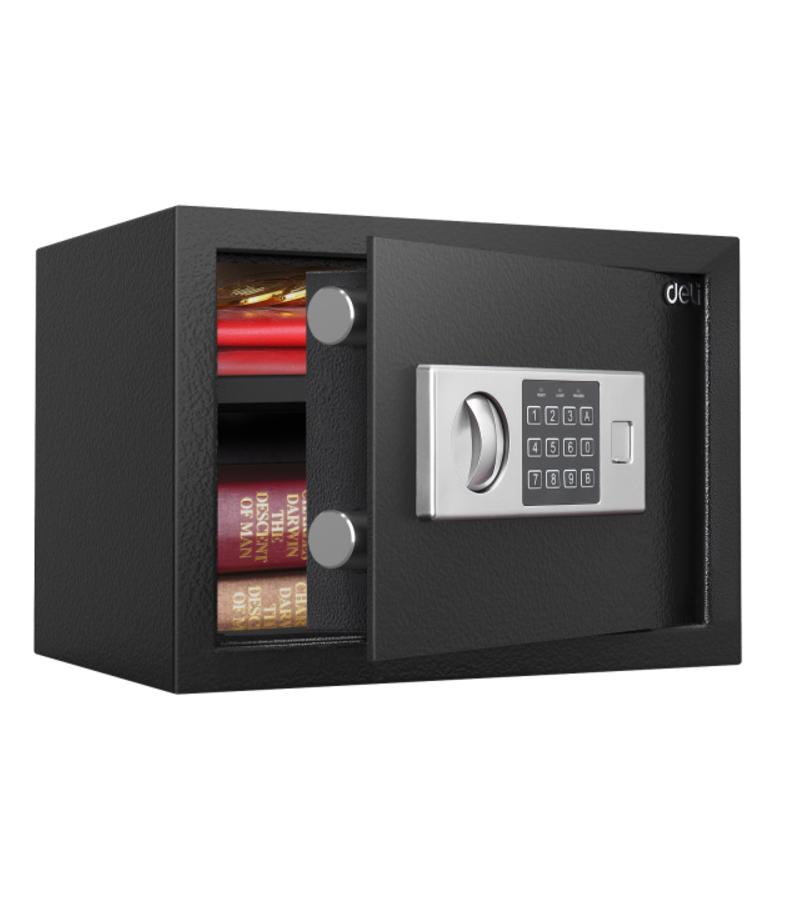 Safe T521 size. 25*35*25 cm BLACK deli