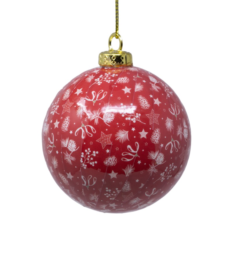 Новогодняя игрушка шар 3 шт 8 см LILI24-561108A8