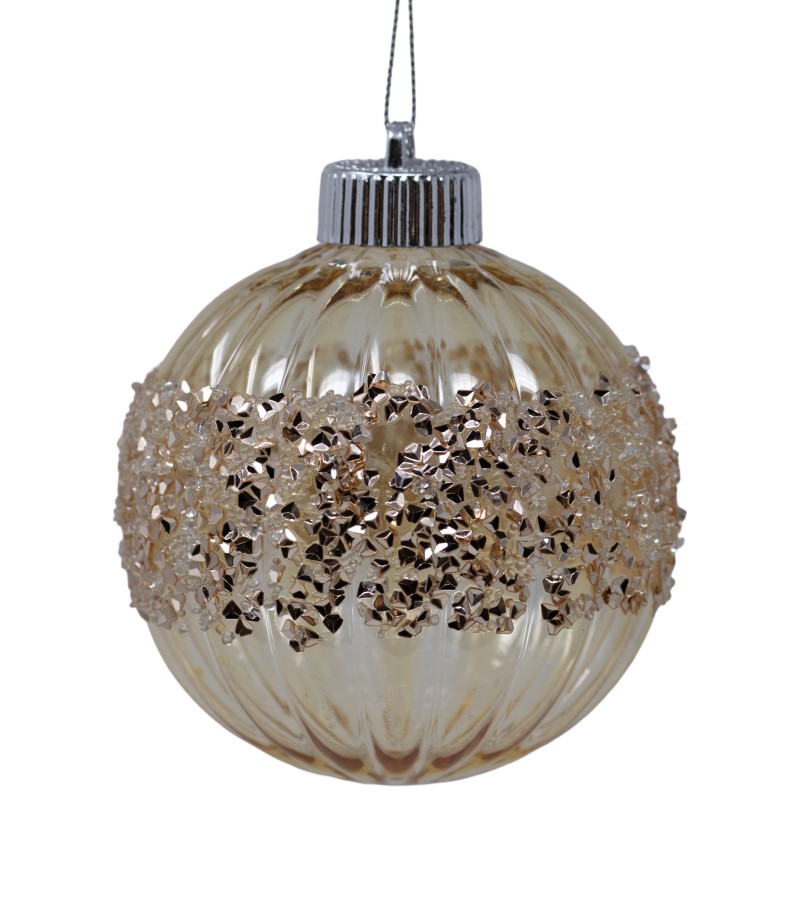 საახალწლო სათამაშო   ბურთულა 2ც 10 სმ  LILI24-A3-10010CH10