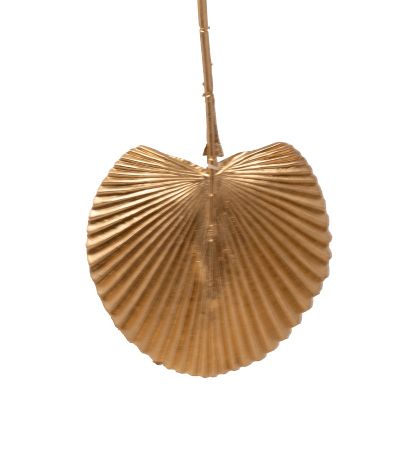 Новогодний аксессуар '' лист CYGY-HY125-84019 ЗОЛОТОЙ (40 СМ)