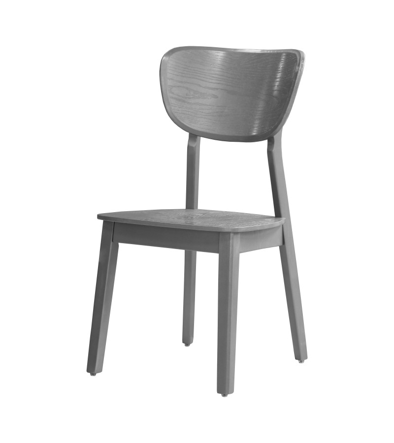 Wooden chair #FSGLMM-02 Color: gray