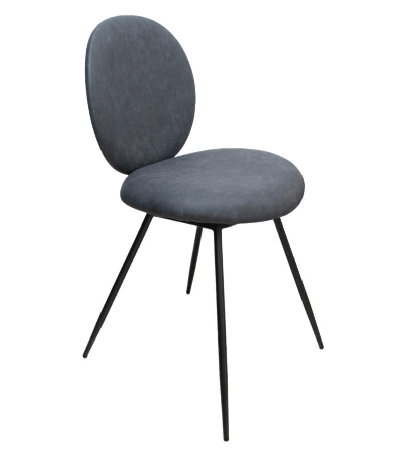 სკამი   #DC9516 / SY808-29  walnut back  (55*46*81)  ფერი. DARK GREY