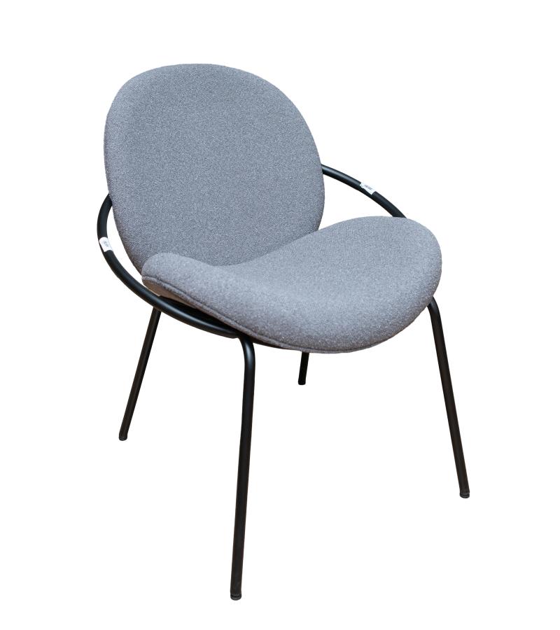 სკამი  #DC9502-3 / COCO-08  walnut back  (74*67*73)  ფერი. LIGHT GREY