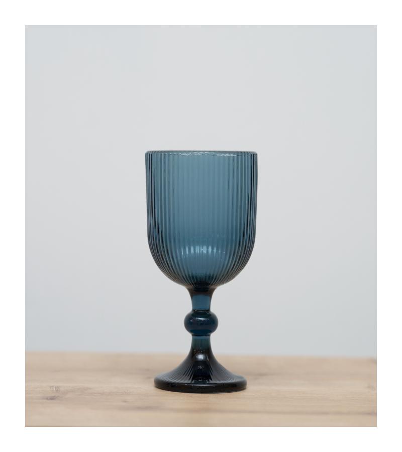 ღვინის ჭიქა LV-225L ფერი; ცისფერი