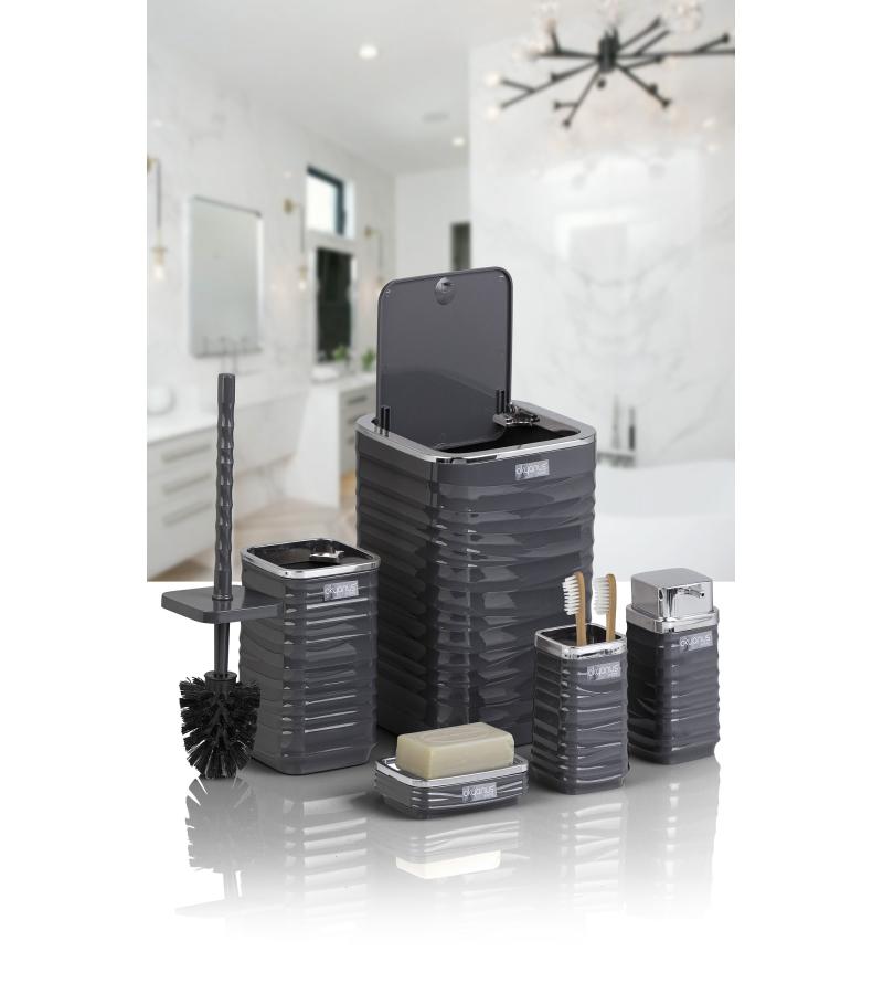 სააბაზ. აქსესუარ. ნაკრები LUNA OKY-440-1-A (5ც)  ფერი : ნაცრისფერი   OKYANUS