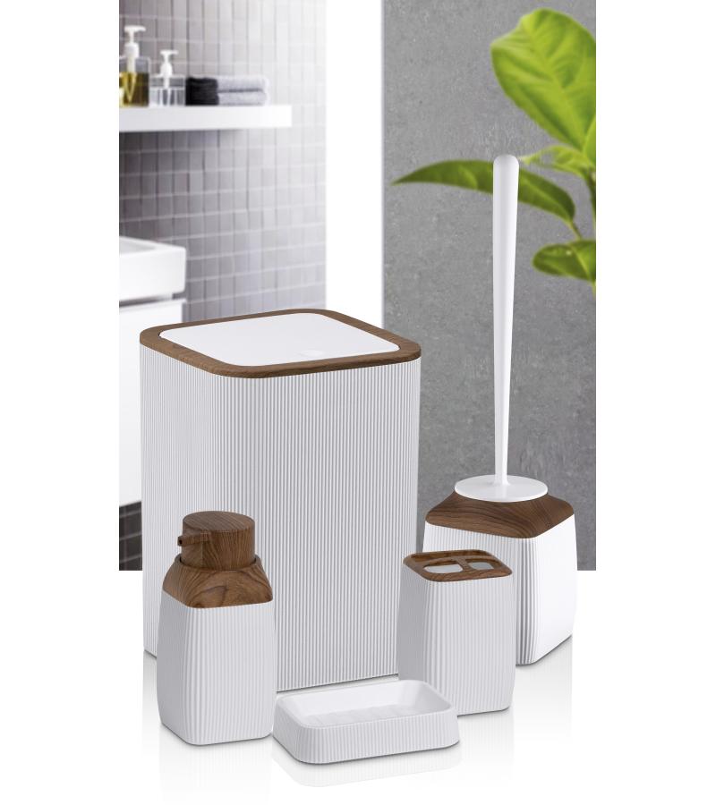 Основа. Аксессуар. Набор DIVA OKY-501-3-B (5 шт.) Цвет: белый/цвет дерева OKYANUS