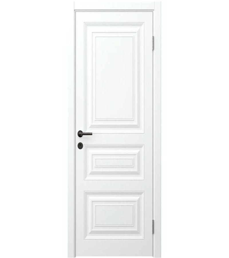 Дверь МДФ Ларго-3 размер 70*2150 цвет 9003 Белая