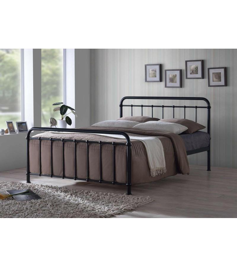 ლითონის საწოლი  160*200  შავი  DB-0569