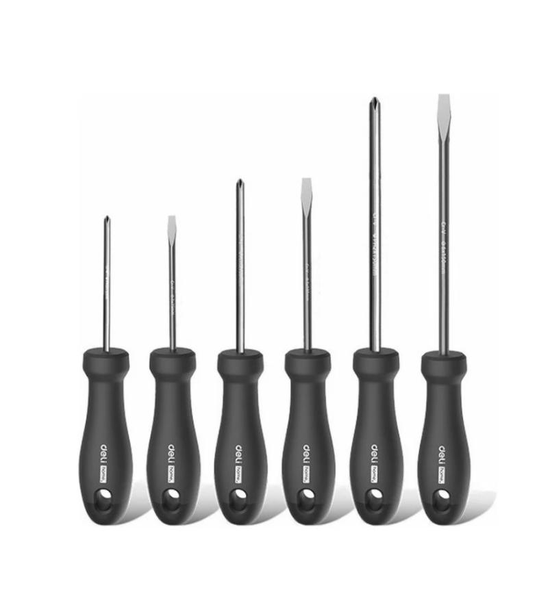 სახრახნისის ნაკრები  (3ც +) + (3ც -)  6ც  HT1006  Home°/ Black   მწარ.  deli 