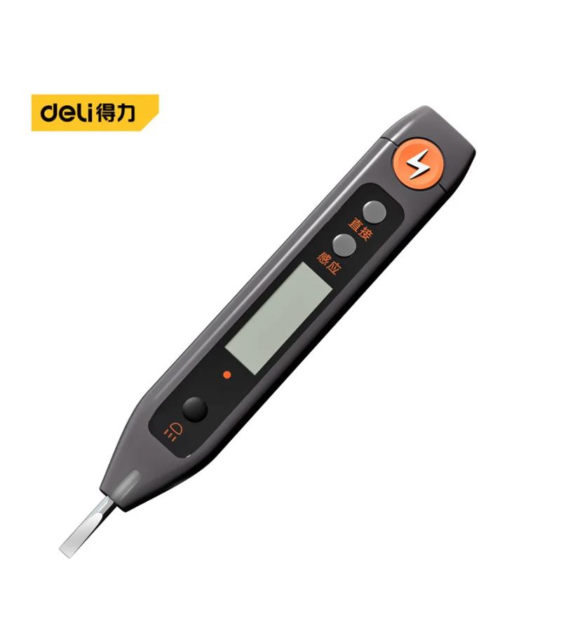 ვოლტაჟობის ტესტერი  12-250V  HT7005  Home° / Grey   მწარ.  deli 