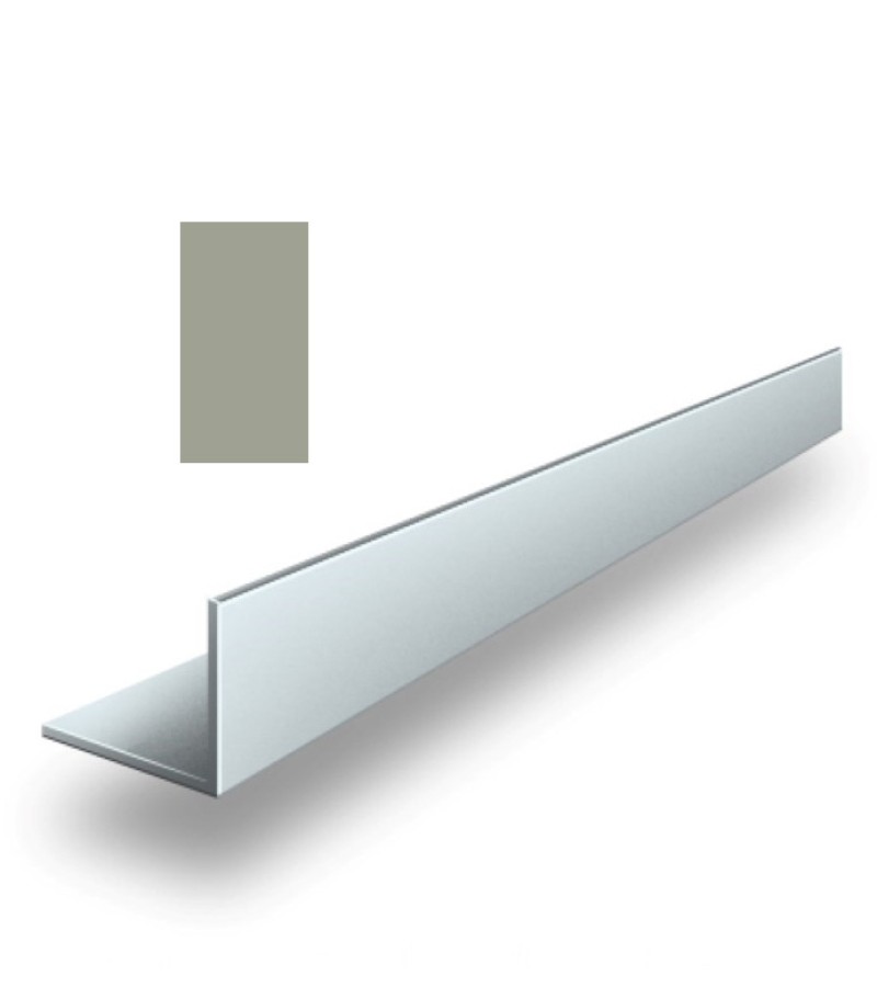 Aluminum corner 10x10mm 2.7m MARBLE dark.  PROPLAST 