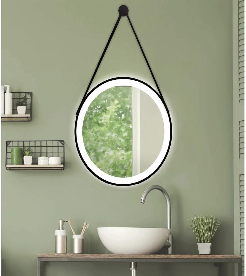 სარკე  LED განათებით  60*60 სმ  Touch Switch  #H-K001S  Black