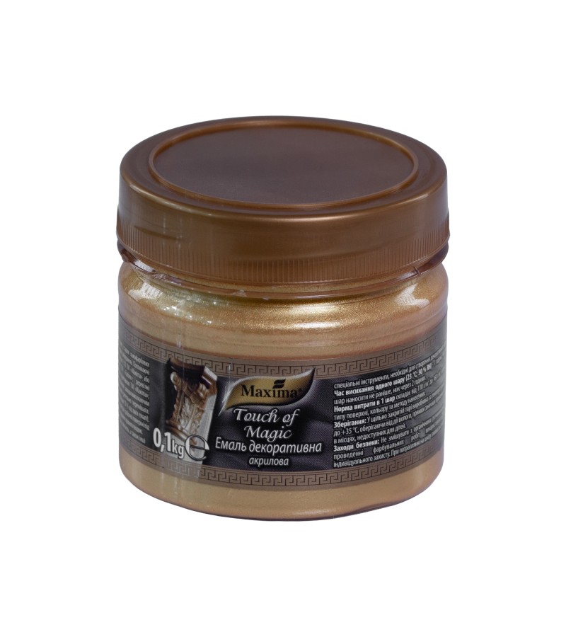 დეკორატიული ემალი  Maxima  золото  0.1 კგ.