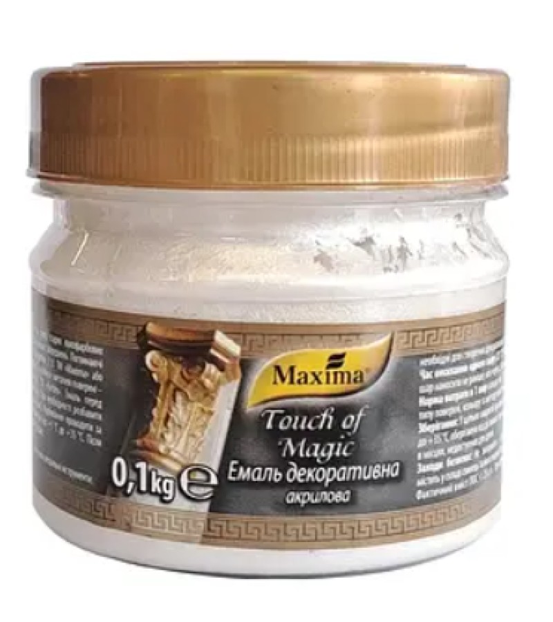 დეკორატიული ემალი  Maxima  серебро  0.1 კგ.