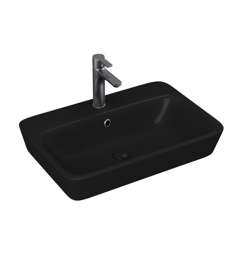 ხელსაბანი  65-სმ   MITA   #3065-110 ფერი : Matte Black  მწ. LUCCO