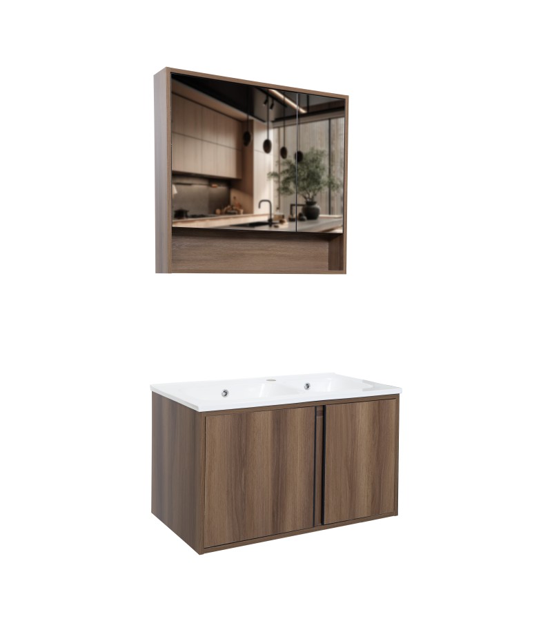 სააბაზანო ავეჯი  სარკით  80 სმ  #YS-906-80