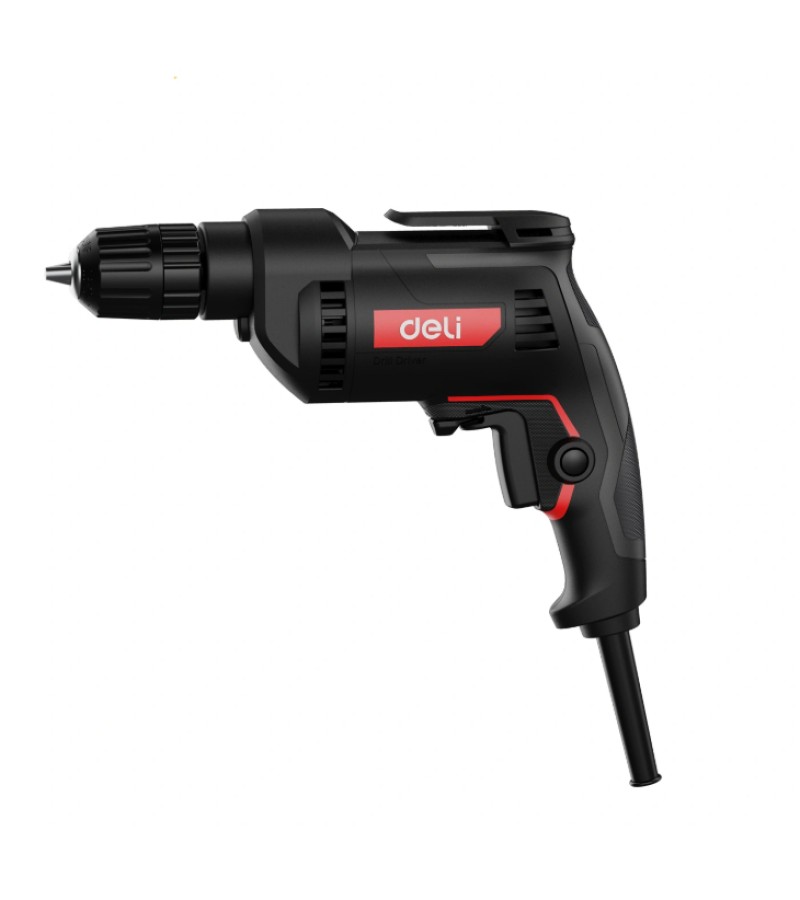 ელ. დრელი  500w  10mm  RED DE-DZ10-1E    მწარ.  deli 