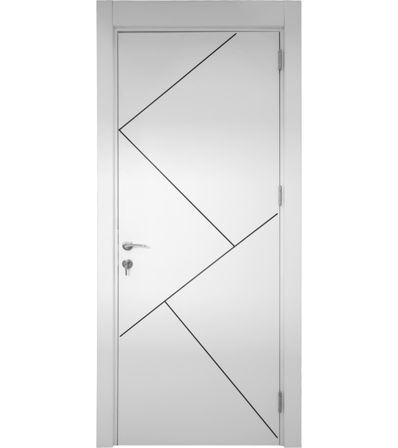 კარი  F03  ზომა. 70*208   ფერი. WHITE  Black Lined  მწარ. ANADOORIA