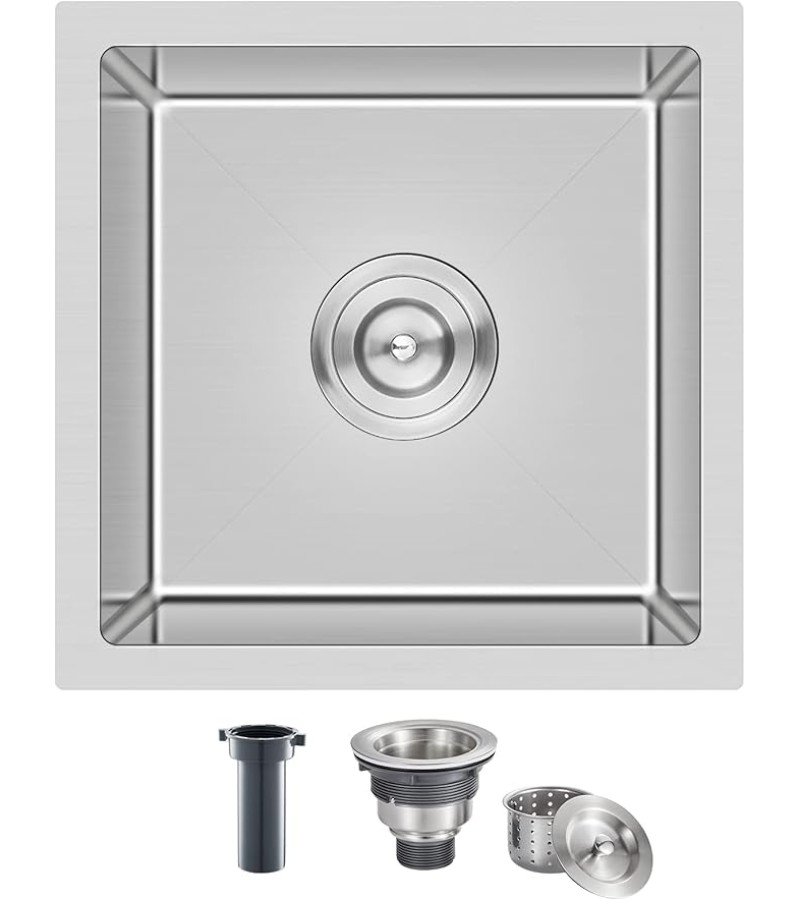 უჟანგავი ლით. ნიჟარა  ზომა: 40*40, ფერი: Chrome  NYWY-24-25