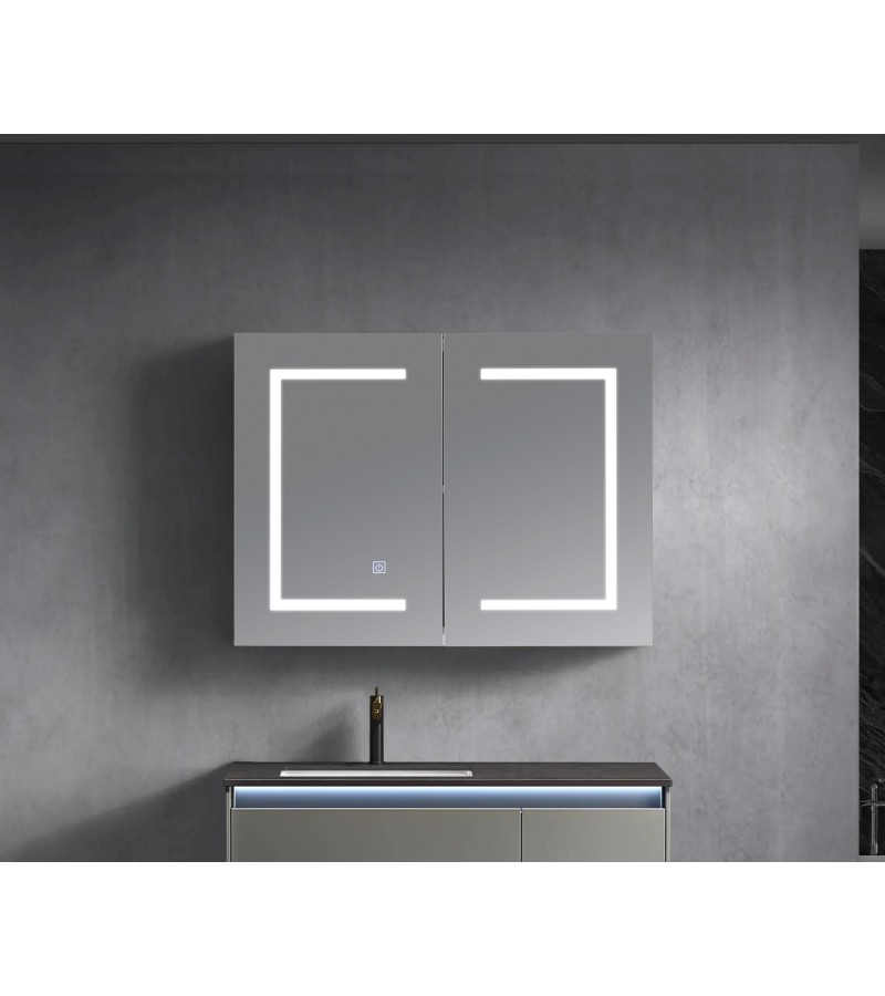 სარკე  LED განათებით  80*60  Touch Switch  #NCB011 3000K