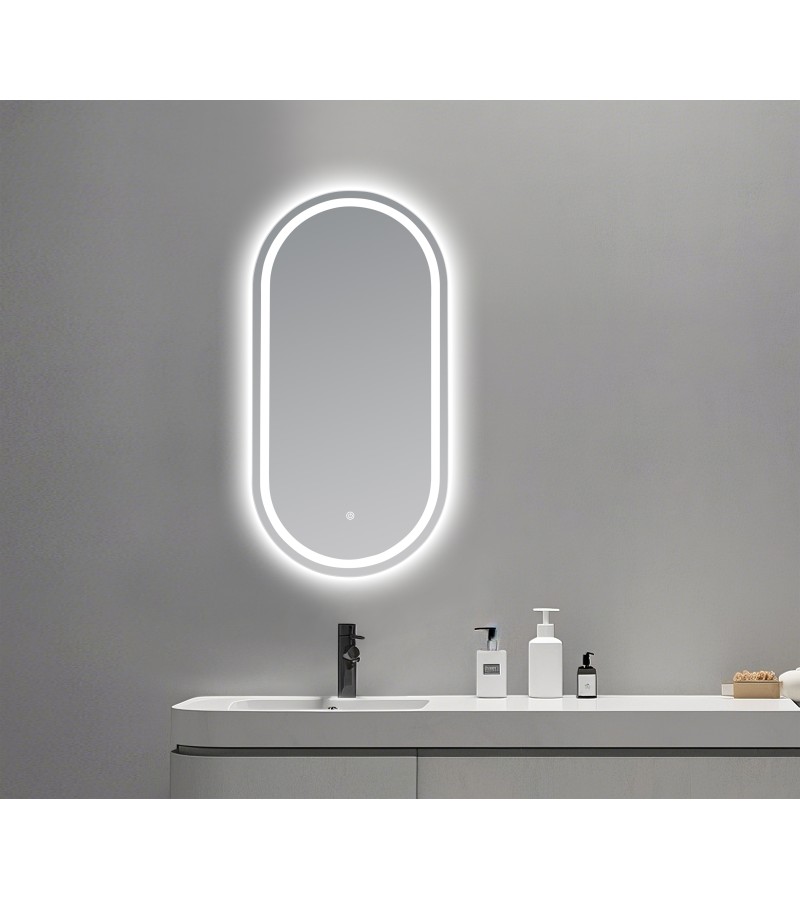 სარკე  LED განათებით  50*80  Touch Switch  #NC051  5000K