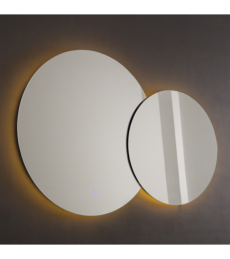 სარკე  LED განათებით  D=80 & D=50  Touch Switch  #N003  5000K